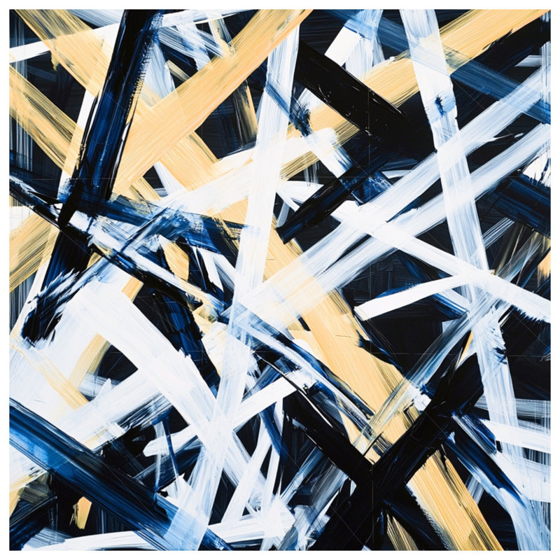Housse de couette abstraite Modern Bedding Art, Housse de couette pour très grand lit, Abstrait bleu