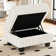Soft Imitation Wool Plush Storage Ottoman Part E Module For Modular Sofa