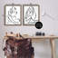 Minimaliste, figurine féminine 2, ensemble de toiles flottantes encadrées par Cat Thurman Designs-1465496956-1465496957