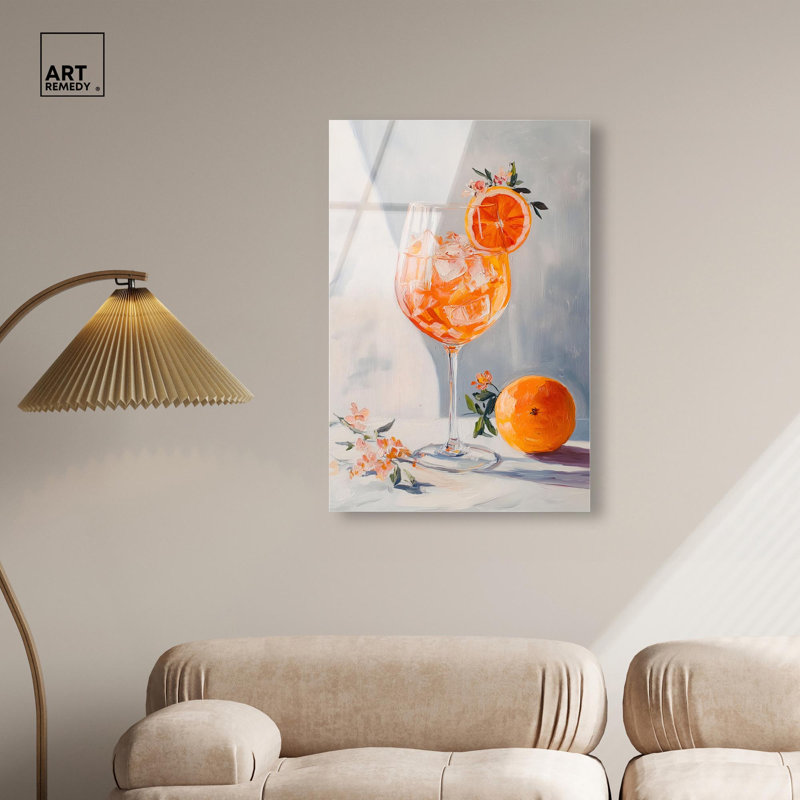 «Fizzy Drink I», reproduction d'art sur toile par Art Remedy, H 36 po x l 24 po