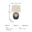 Lampe de table 23 po Shactive