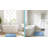 Memory Foam Bath Mat,  Soft Absorbent Non-Slip Bathroom Rug, Machine Washable, Blue, 24"X16"-757899616
