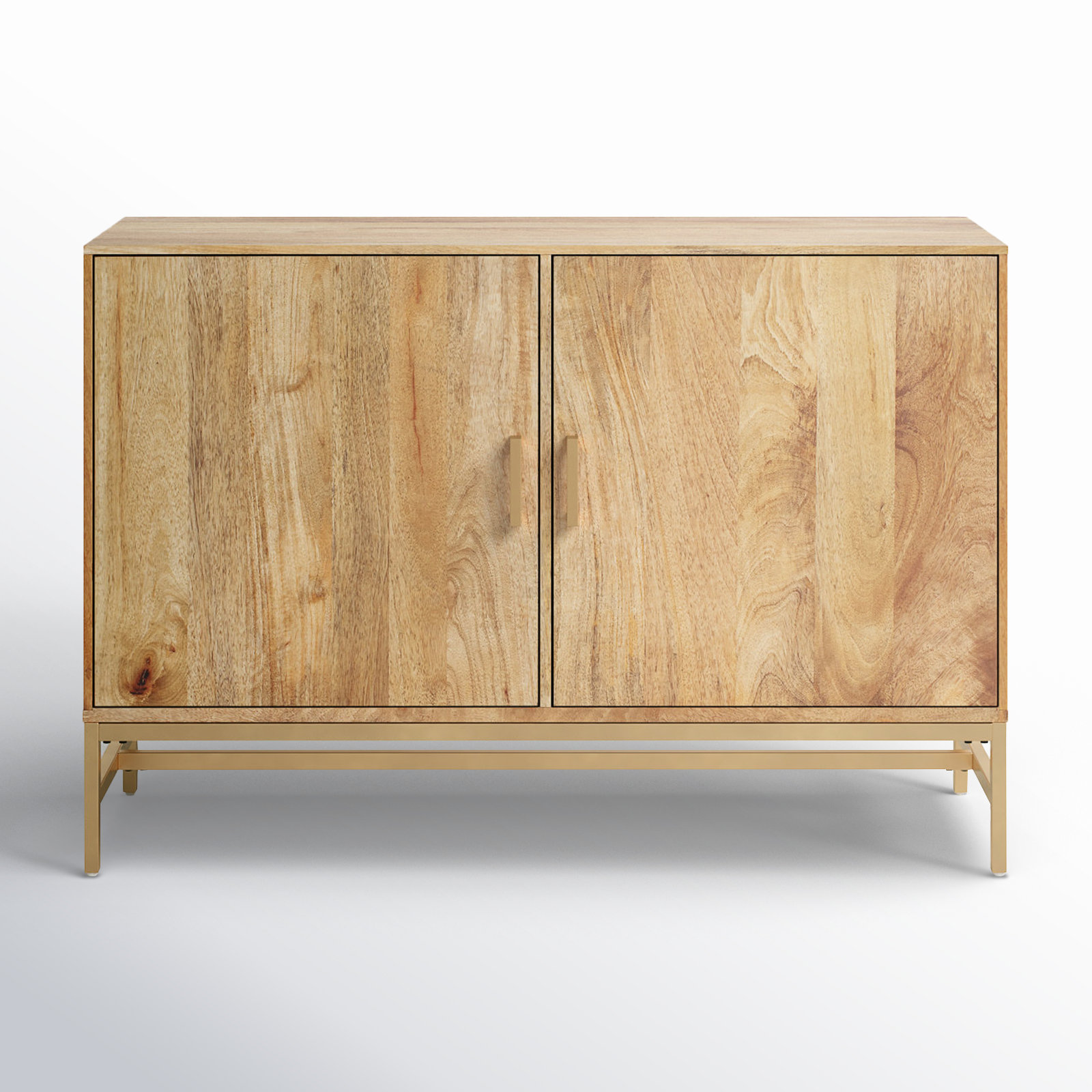 Soleil Mango Wood Accent Cabinet, Natural