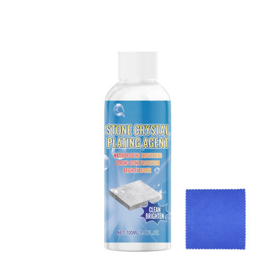 Marble cleaning and polishing agent  Crystal Plating Agent  Kitchen Quartz Ceramic Tile  Countertop Scratch Repair  Cleaning  Stains  Brightening Agent 100ml