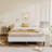 14" High Legs Included Metal Box Spring With Frabric Cover, Sturdy Mattress Foundation, Easy Assembly-693854207