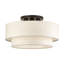 Grand luminaire semi-encastré 3 lumières Aselin-122725140
