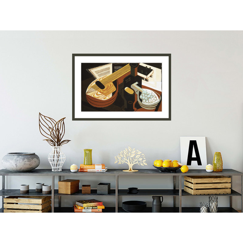 La mandoline par Juan Gris, H 27,96 po x l 41,5 po