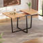 Andrel Extendable Metal Base Dining Table