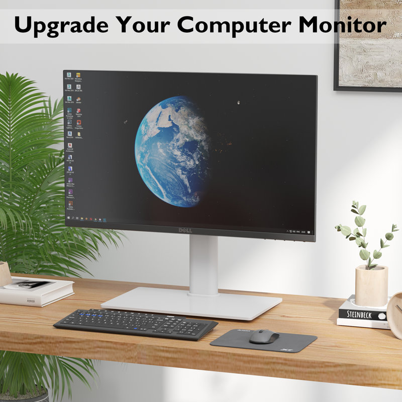 Fixed Universal Desktop Mount for 25"-50" Flat Panel Screens, White