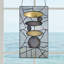 Panneau de vitrail 18 "H Namaste Stones