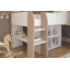 Vermehr European Single (90 X 200 Cm) Mid Sleepers with Storage Included with Desk Included