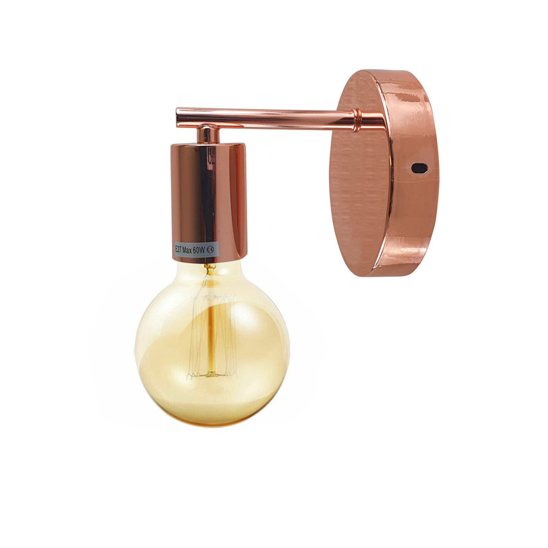 Lit Armed Sconce, Copper