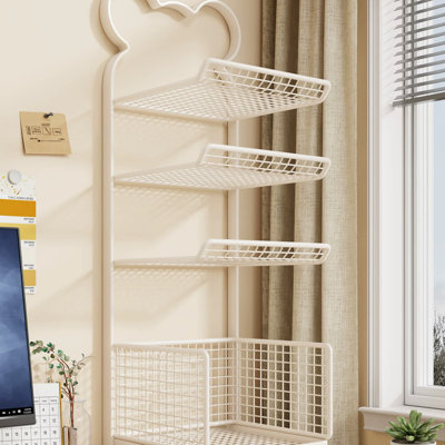 Iron Multi-Layer Kitchen Shelf, Modern Minimalist Countertop, Used For Preparing Meals And Placing Pots, Bowls, Dishes, And Vegetable Racks