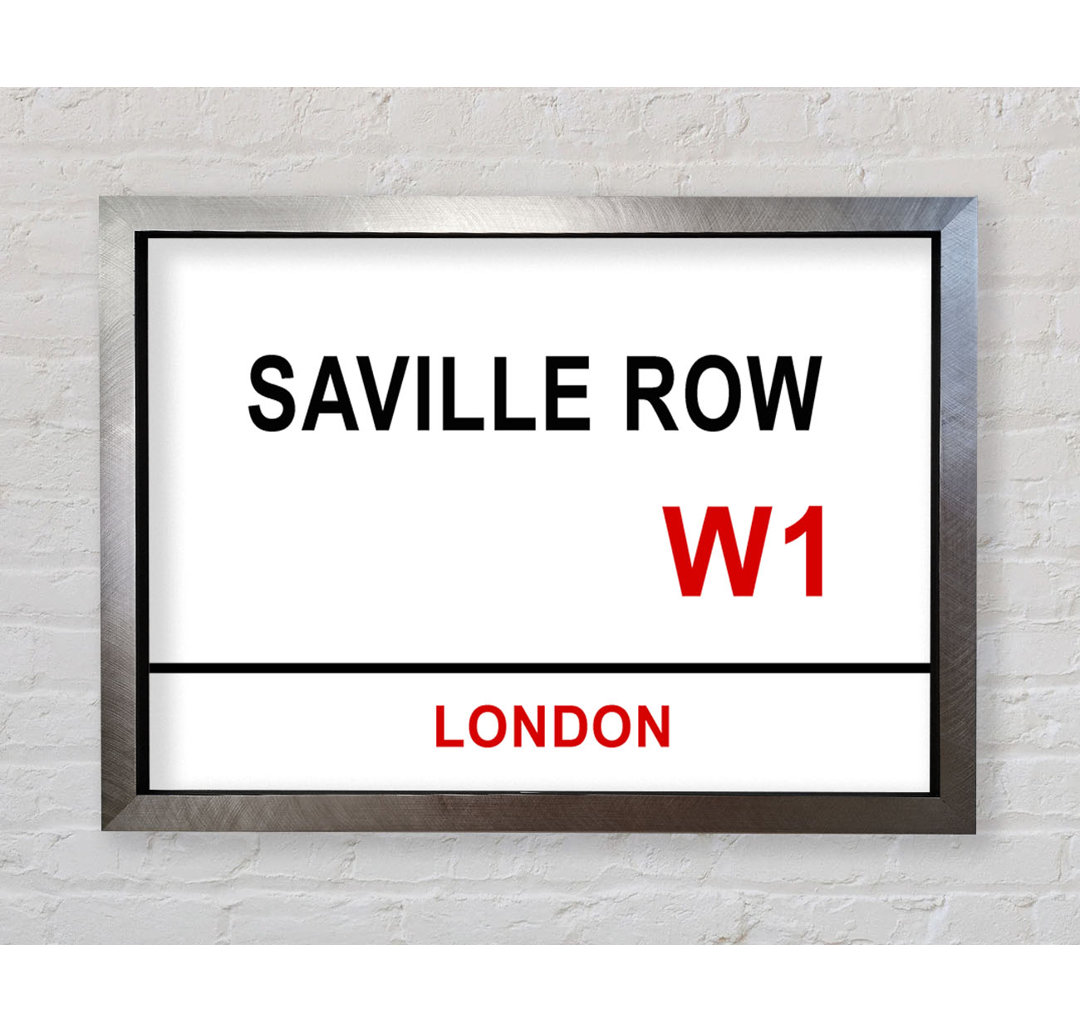 Saville Row Schilder - Druck