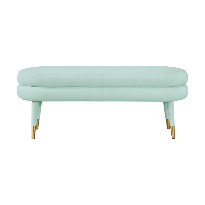 Ayotte Arielle Olive & White Embroidered Bench