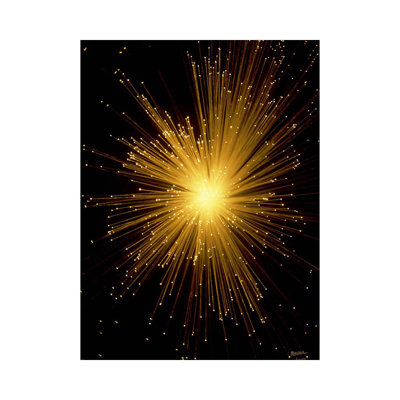 «Fibre Optics Explosion» par Scott J. Menaul, reproduction d'art graphique sur métal sans cadre