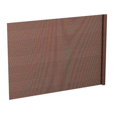 Brown Upgraded Triple Reinforced Textured PVC Privacy Fence Screen