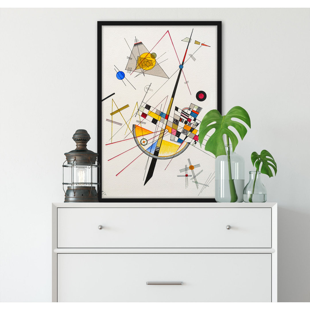 Gerahmter Kunstdruck Delicate Tension von Wassily Kandinsky