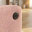 Canapé modulaire en chenille rose moderne avec charge USB, rangement et porte-gobelet - Canapé modulaire 2 places pour le salon-129023782