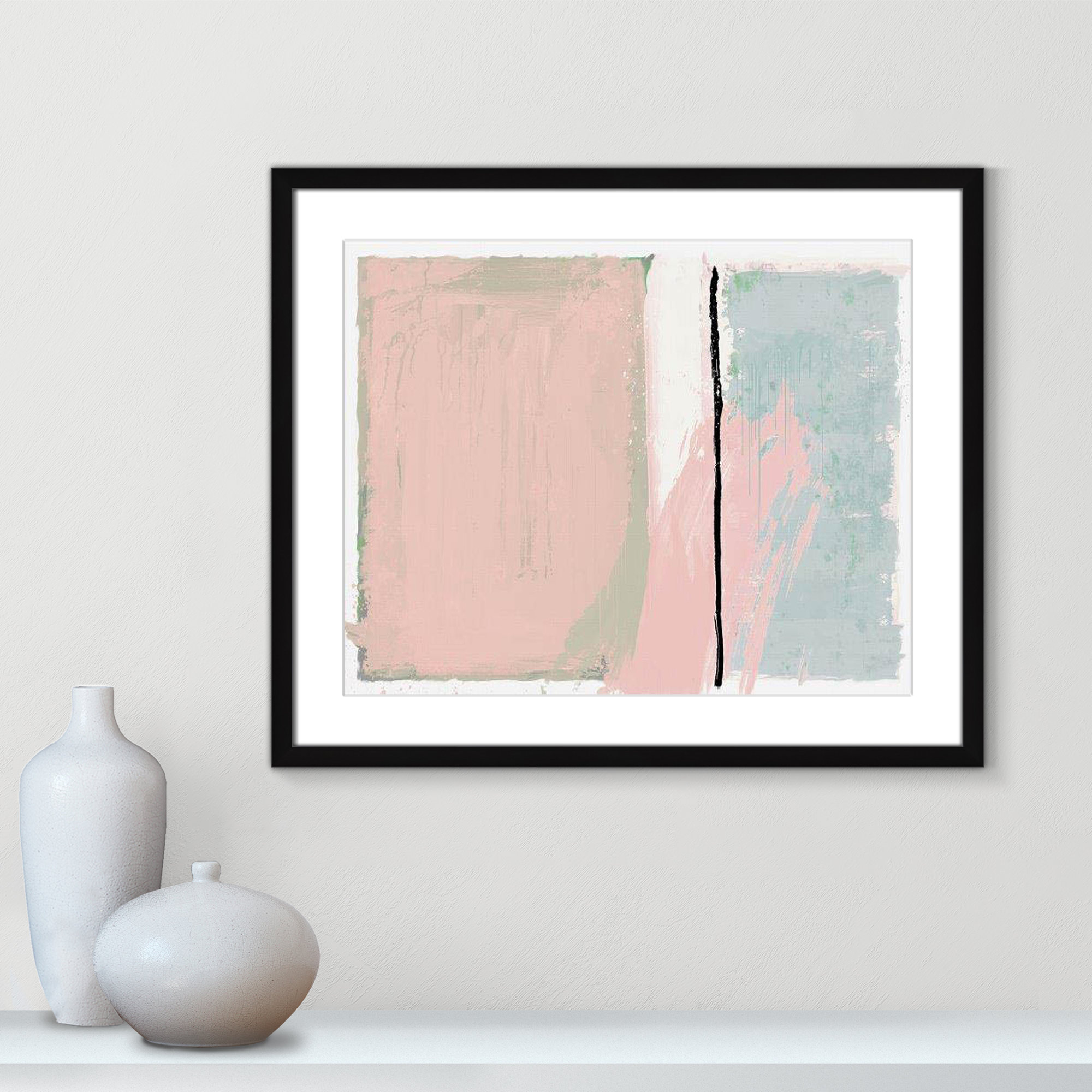 Pastel Opulance by Casa Fine Arts, Black Box Picture Framed, White, 21.5" H x 25.5" W x 1.25" D