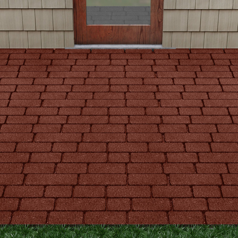Pavé de brique SmartLoc 12 x 24 po GroundSmart (9), Rouge