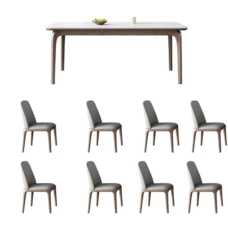 Chaises en frêne blanc, H 29,52 po x L 70,86 po x l 35,43 po