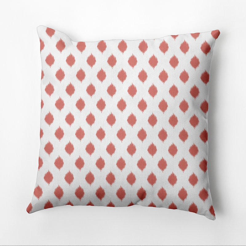 Geometric Print Outdoor Square Pillow Cover and Insert, Seed, 18"x18"