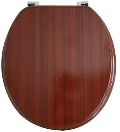 Carstens Elongated Standard Toilet Seat, Brown