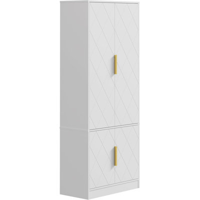 60 cm W Solid Wood Highboard