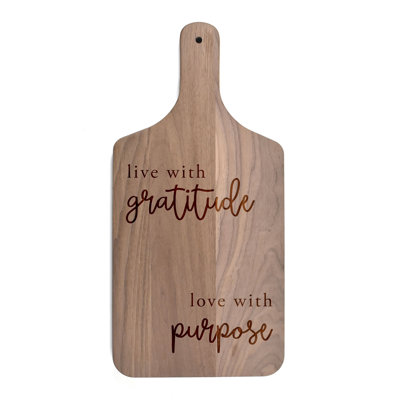 Gratitude And Purpose Cutting Board