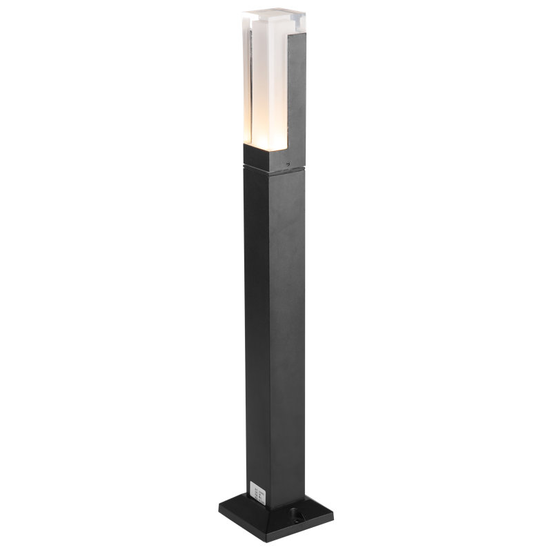 Black Cast Aluminum LED Bollard Pathway Light