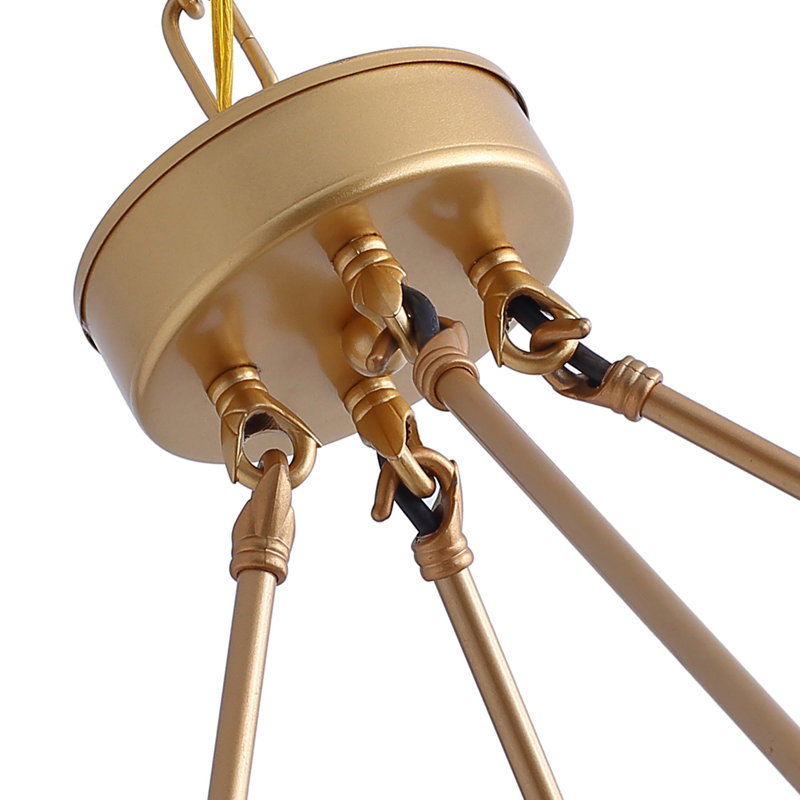 Faringdon 28-Light 2-Tier Dragon Wheel-Shape Pendant Chandelier