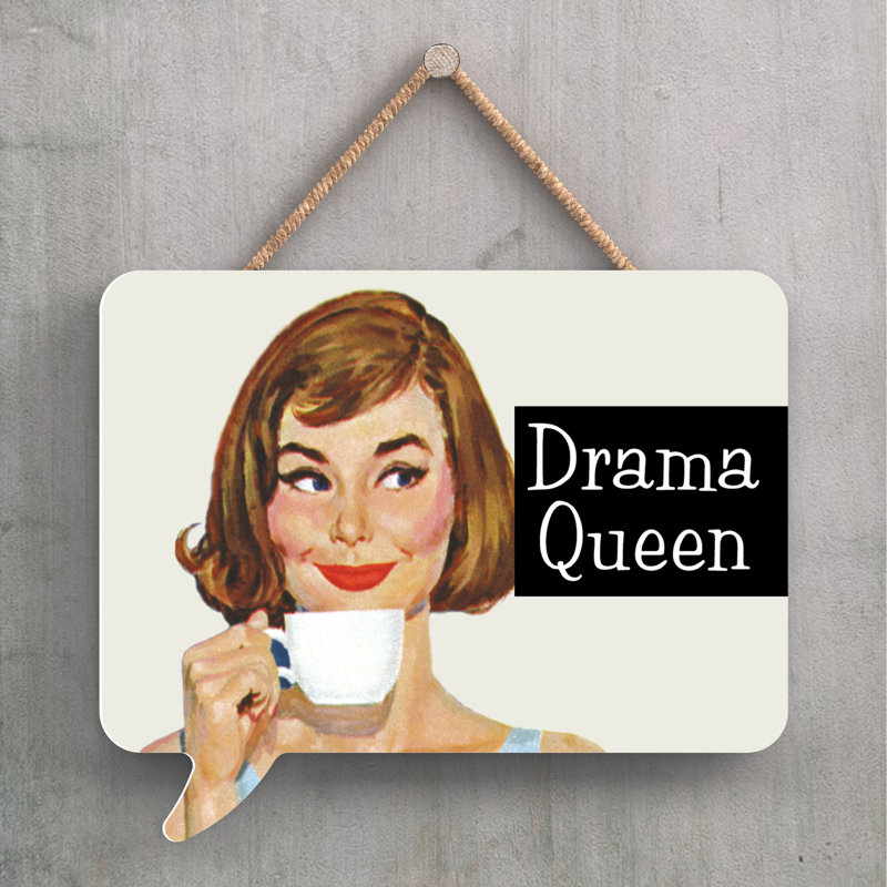 Pinup Drama Queen - Print on MDF
