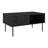 Dimattia Black Fluted Coffee Table with Storage