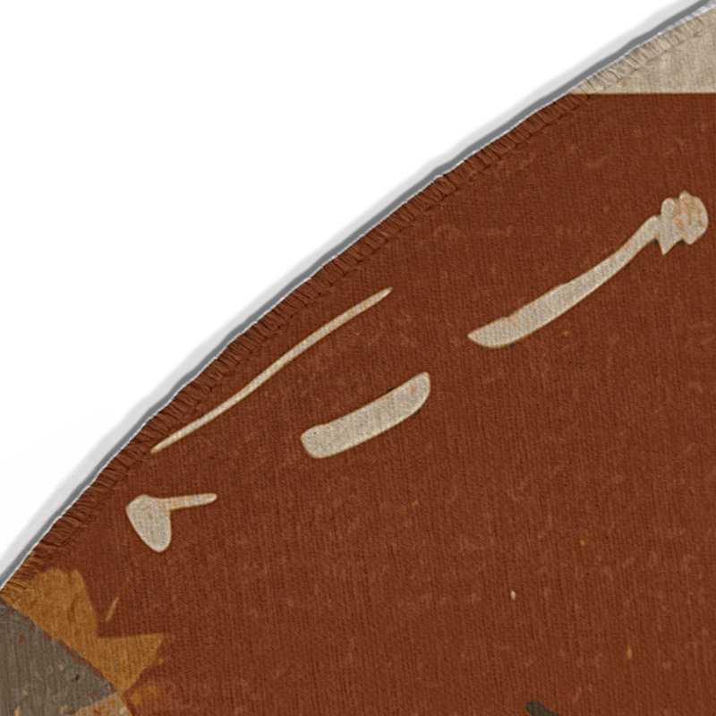 Tapis intérieur et extérieur Dawn Glow, Rond 5 pi