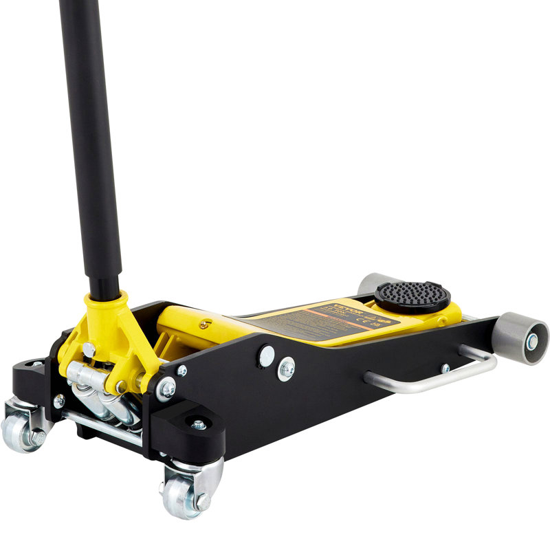 Cric de plancher de course en acier 3 pouces