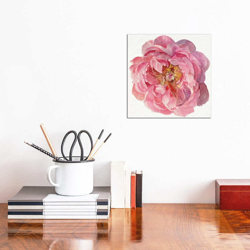 Blossomed Peony II by Jennifer Paxton Parker - Wrapped Canvas Painting, 30.48 cm H x 30.48 cm W