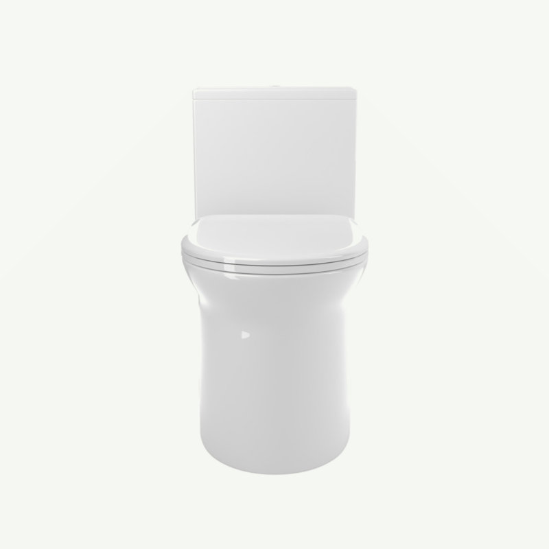 Toilette monobloc 1,1 / 1,6 GPF allongée à hauteur de confort très grande, certifiée CUPC, certifié Watersense, céramique, couleur blanche, siège à fermeture en douceur