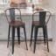 Chaise de salle à manger en métal avec tabourets empilables Johntell-683726928-683726929