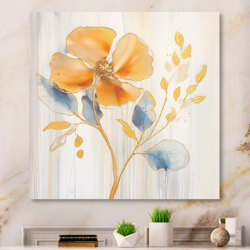 - Art mural floral en métal, H 16 po x l 16 po x P 1 po