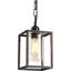 Luminaire suspendu en métal noir Farmhouse