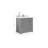 Boston 36 In. W X 22 In. D Centre Sink Bathroom Vanity In Navy Blue With Cove Edge Quartz-109411596