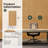 6.3" x 11.8"  3D Wall Panel in Brown 24 pack