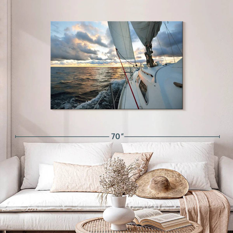 Sailing To The Open Sea, 30" H x 45" W