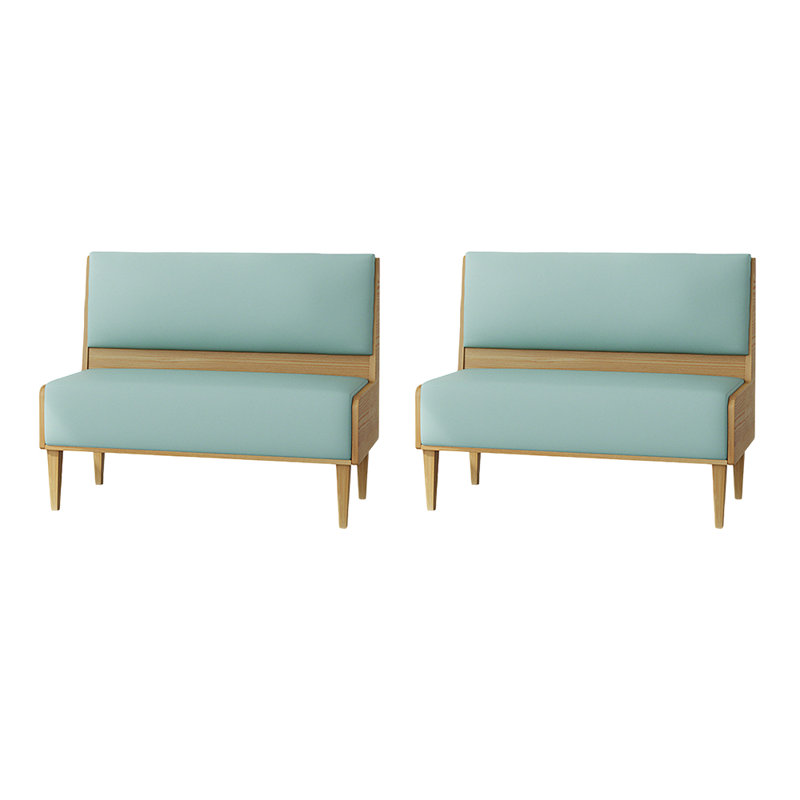 Banc rembourré en similicuir Nordic Modern