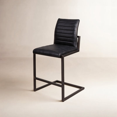 Doxie Upholstered Counter Stool with Metal Frame