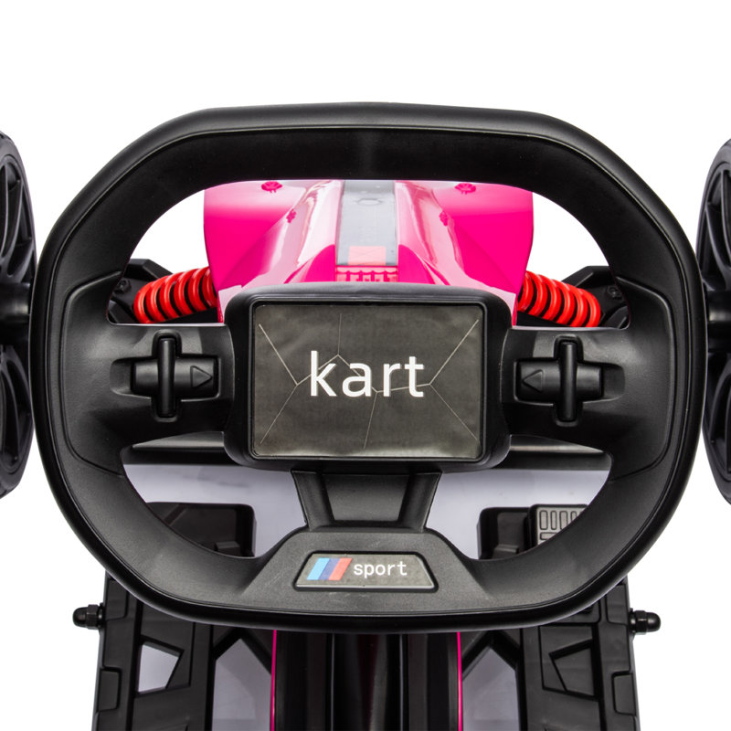 Bolderberg Zoomie Kids Go Kart, Pink
