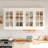 Versatile 4-Door Storage Cabinet With Tempered Glass