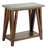 Brookside Modern Beach House Wooden Metal Concrete Coating Console Media Table With An Open Shelf-2100773440