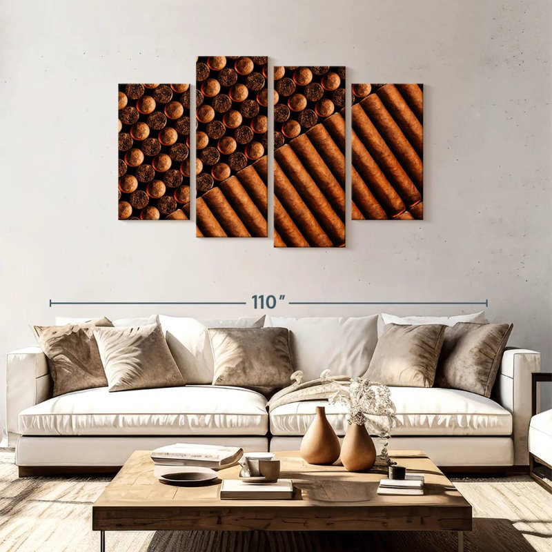 Senne Cigars, 48" H x 75" W